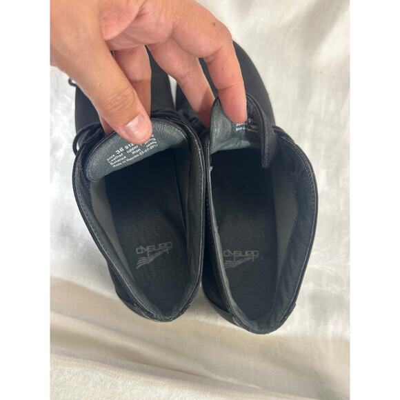 Dansko Joy Shoes Leather Ankle Boots 38 US 8 Black - Picture 9 of 10